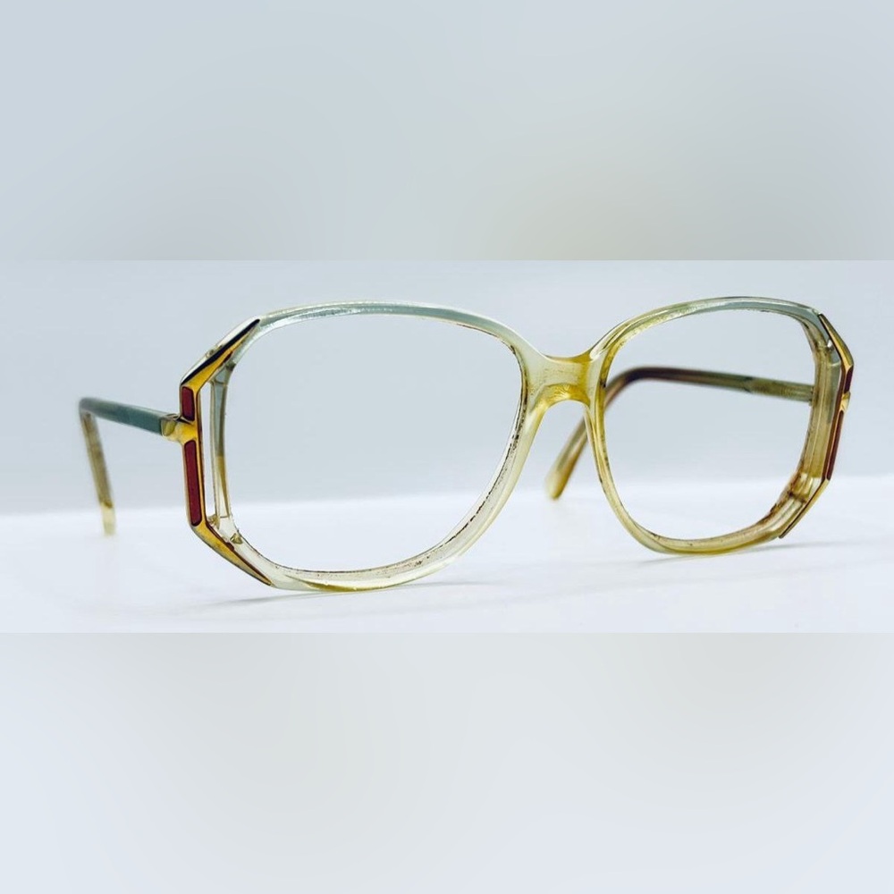 Vintage Clear Vision Translucent Oval Sunglasses Frames Only